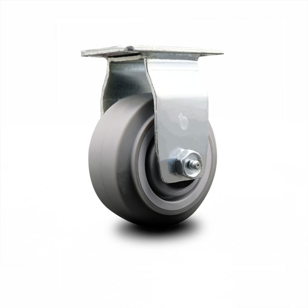 4 Inch Thermoplastic Rubber Wheel Rigid Caster with Ball Bearing SCC